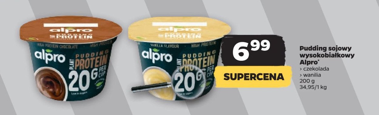 Pudding proteinowy czekoladowy Alpro promocja