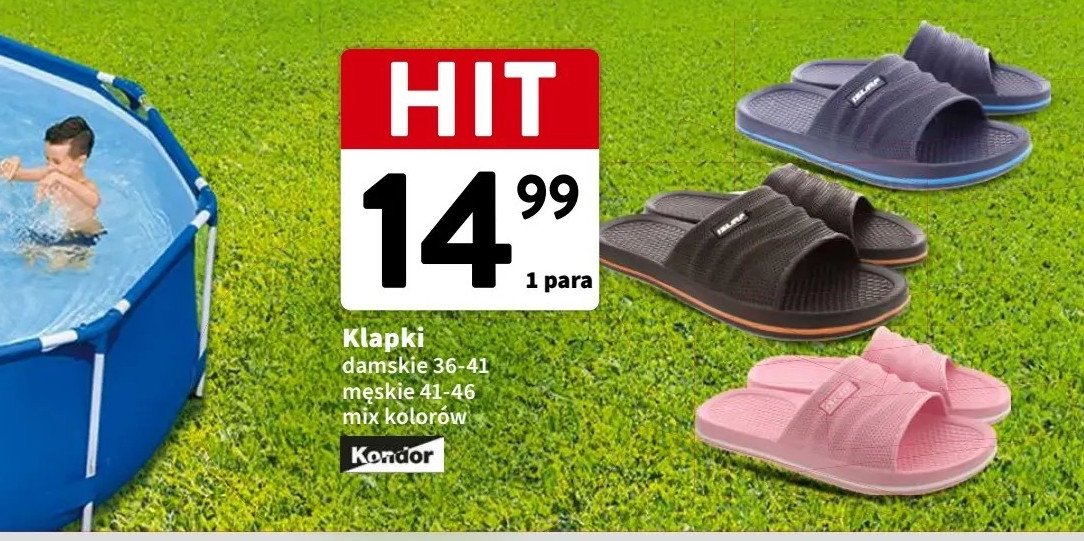 Klapki damskie 36-41 Kondor promocja