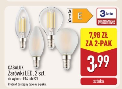 Żarówki LED CASALUX, 2 szt. promocja w Aldi