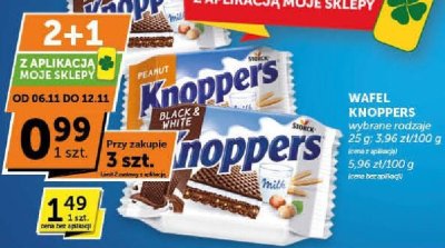 Wafel Knoppers wybrane rodzaje promocja w ABC