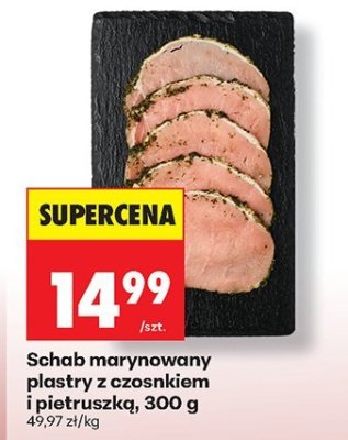 Schab marynowany plastry z czosnkiem i pietruszką promocja w Biedronka