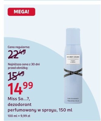 Dezodorant promocja w Rossmann