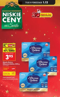 Masło Ekstra 200g promocja w Biedronka