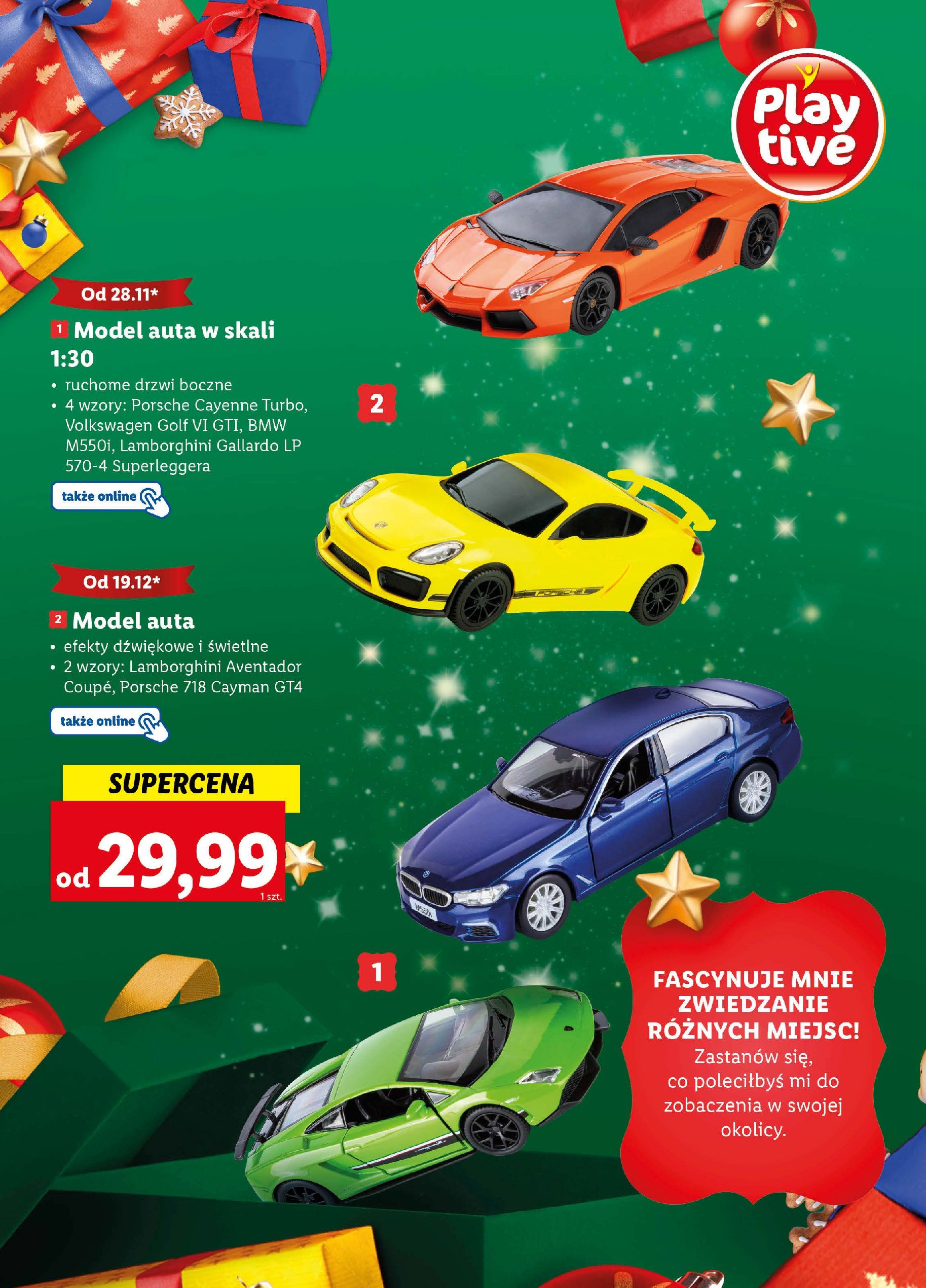 Model auta lamborghini aventador Playtive promocja