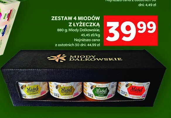 Miody + łyżeczka Dalkowski promocja w Stokrotka