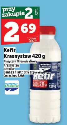 Kefir Krasnystaw 420 g promocja w TOPAZ