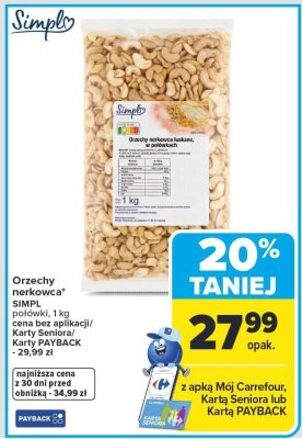 Orzechy nerkowca promocja w Carrefour