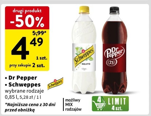 Napoj Dr pepper promocja w Intermarche