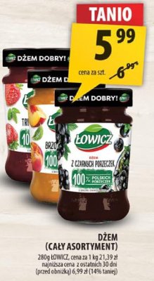 Dżem (cały asortyment) promocja w Arhelan