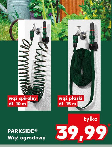 Wąż spiralny 10 m Parkside promocja