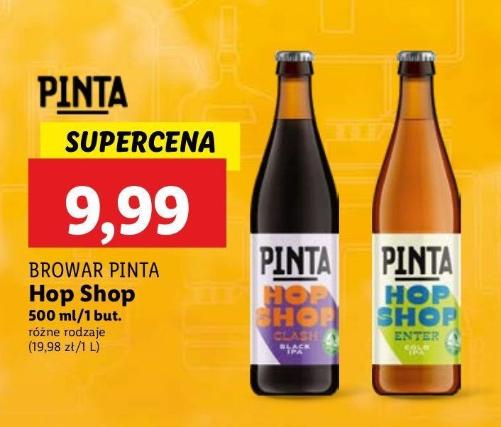 Piwo Pinta hop shop enter promocja