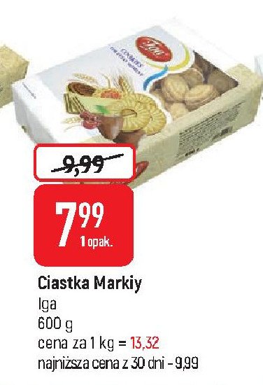 Ciastka markizy śmietankowe Iga promocja w Biedronka