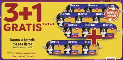 Karma w batonie dla psa Heros wybrane rodzaje promocja w POLOmarket