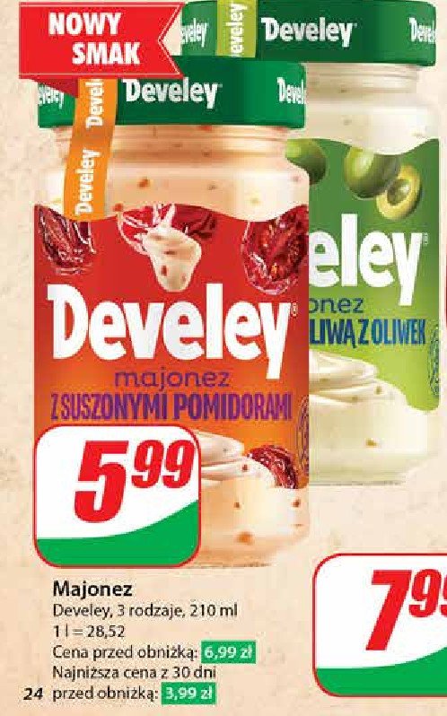 Majonez z oliwkami i oliwą z oliwek Develey promocja