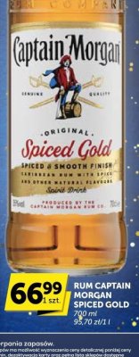 Rum CAPTAIN MORGAN SPICED GOLD promocja w Groszek
