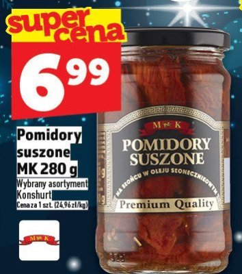 Pomidory suszone MK 280 g promocja w TOPAZ