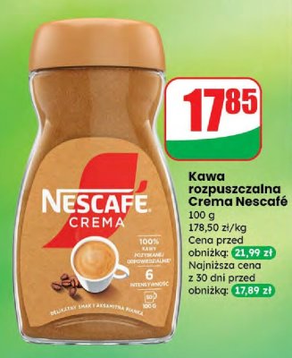 Kawa rozpuszczalna Crema  promocja w Dino