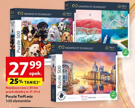 Puzzle 500 elementów Trefl promocja w Auchan