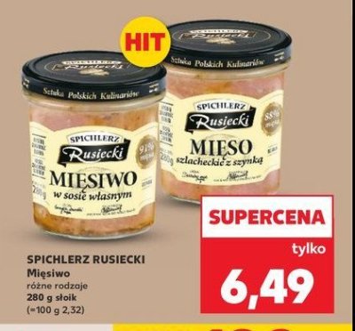 Mi臋so szlacheckie z szynk膮 Spichlerz rusiecki promocja