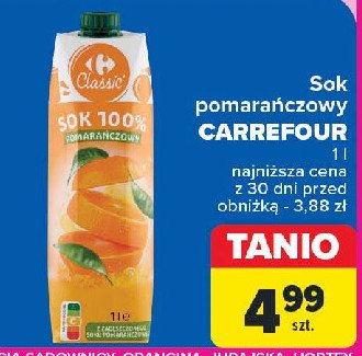 Sok pomarańcza Carrefour promocja