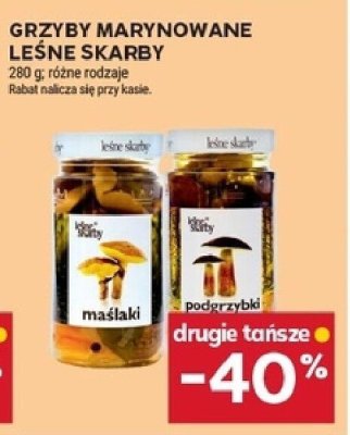 Grzyby marynowane leśne Skarby 280 g różne rodzaje promocja w Stokrotka