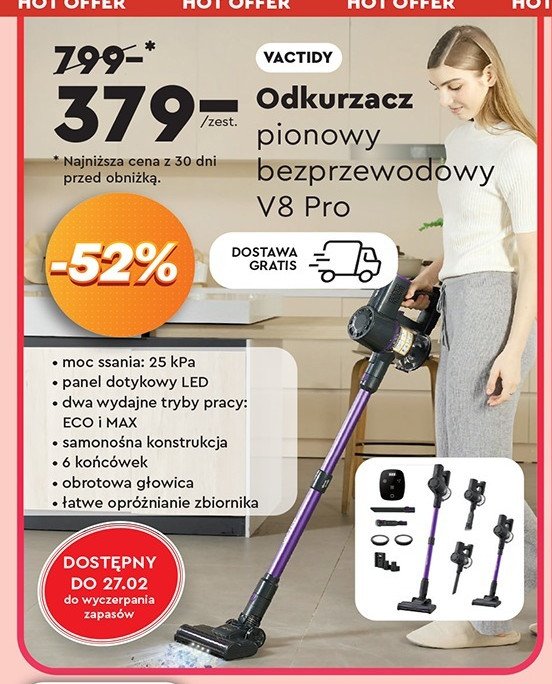 Odkurzacz v8 pro Vactidy promocja w Biedronka