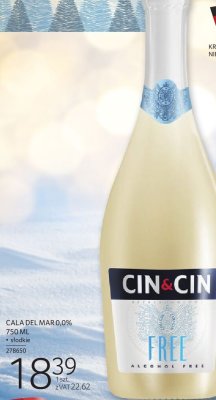 Wino musujące bezalkoholowe CIN&CIN FREE 750 ML promocja w Selgros