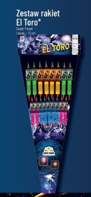 Zestaw rakiet El Toro Super Power 1 opak. - 17 szt. promocja w POLOmarket