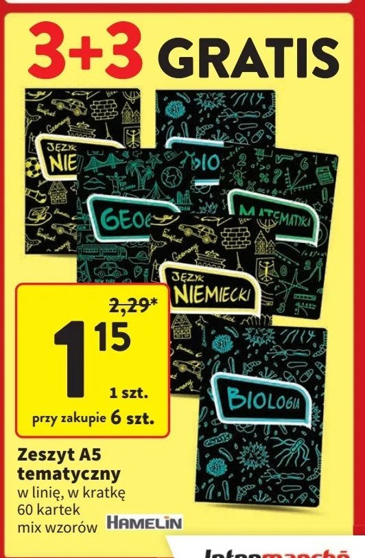 Zeszyt biologia a5 60k Hamelin promocja