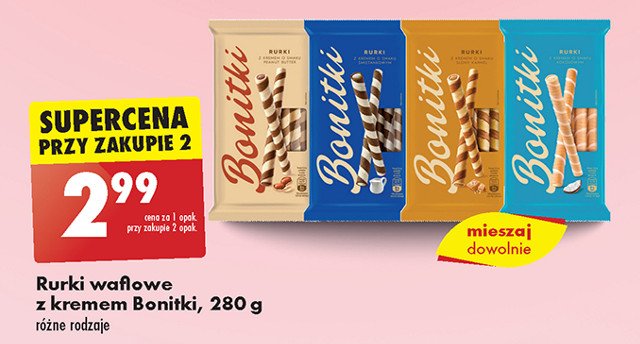 Rurki z kremem kokos Bonitki promocja