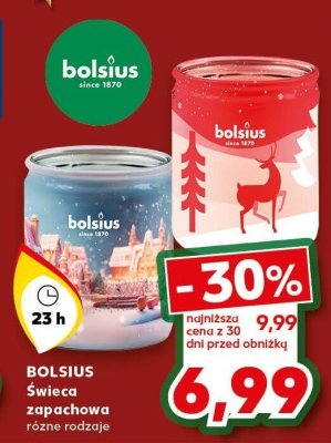 Świeca zapachowa różne rodzaje BOLSIUS promocja w Kaufland