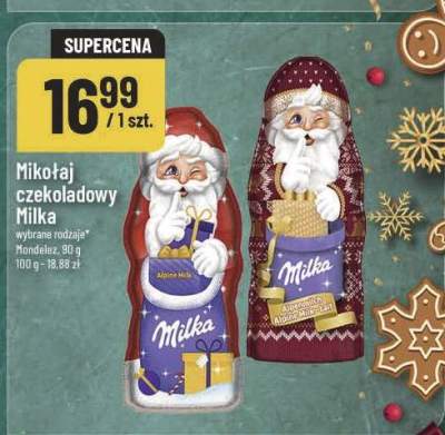 Mikołaj czekoladowy Milka promocja w POLOmarket