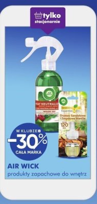 Produkty zapachowe do wnętrz AIR WICK promocja w Super-Pharm