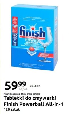 Tabletki do zmywarki Finish Powerball All-in-1 promocja w Action