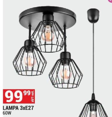 LAMPA 3xE27 60W promocja w Merkury Market