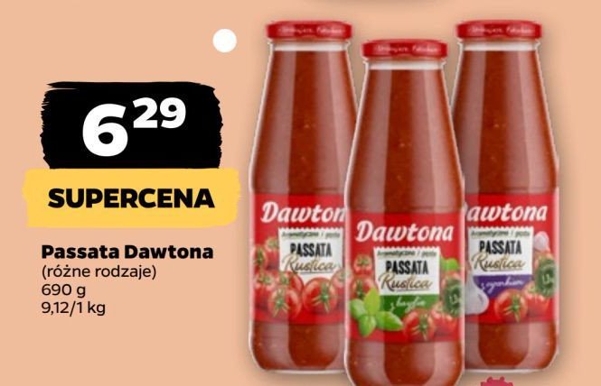 Passata z czosnkiem Dawtona promocja w Netto