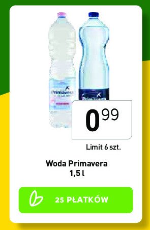 Woda gazowana Primavera promocja w Stokrotka