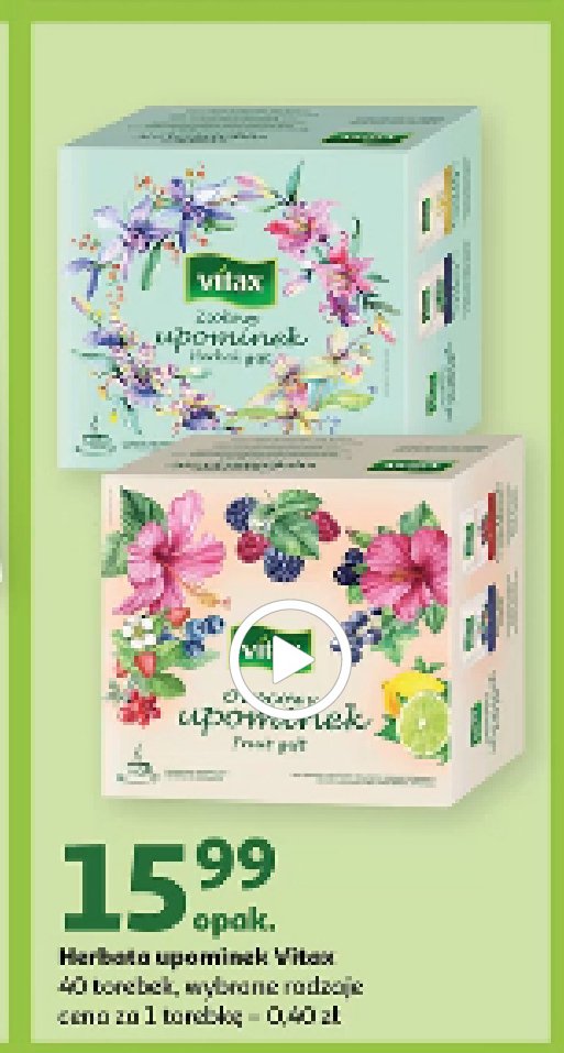 Herbata pu-erh & cytryna Vitax inspirations promocja