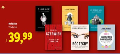 Książka, 11 tytułów promocja w Lidl
