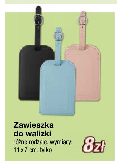 Zawieszka do walizki 11 x 7 cm promocja