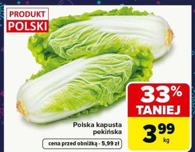 Kapusta pekińska polska Carrefour promocja w Carrefour