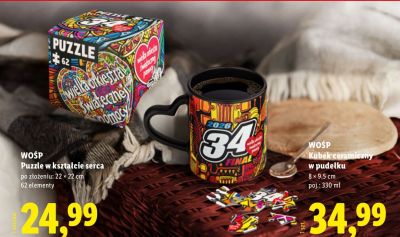 WOŚP Kubek ceramiczny w pudełku promocja w Lidl