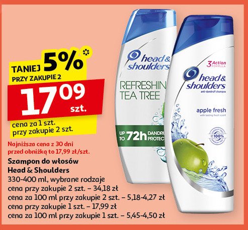 Szampon do włosów refreshing tea tree Head&shoulders promocja