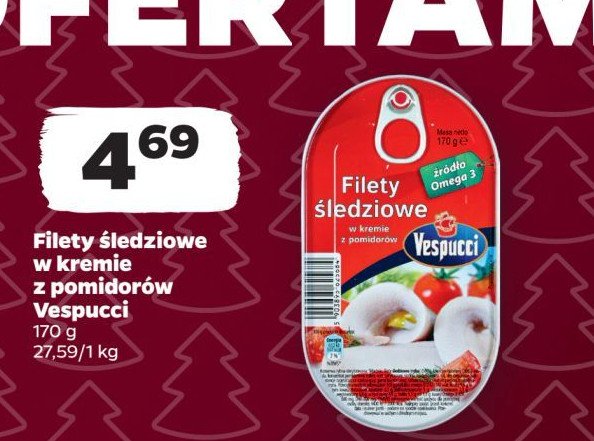 Filety śledziowe w kremie pomidorowym Vespucci promocja