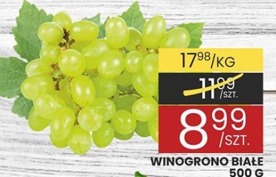 Winogrono białe 500 g promocja w Wafelek