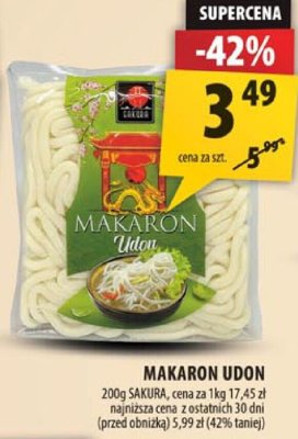 Makaron udon promocja w Arhelan