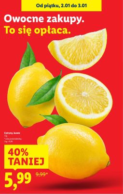Cytryny, luzem promocja w Lidl