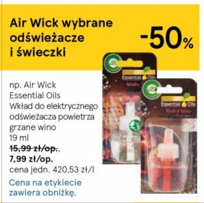 Wkład winter berries Air wick electric essential oils promocja