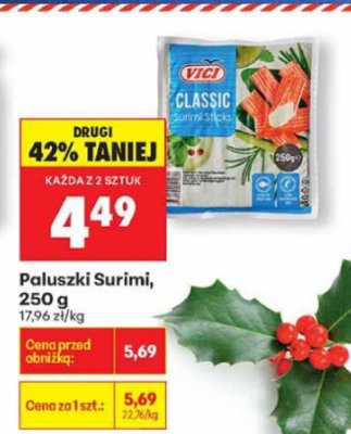 Paluszki Surimi, 250 g promocja w Biedronka
