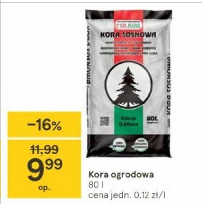 Kora sosnowa 80 l promocja